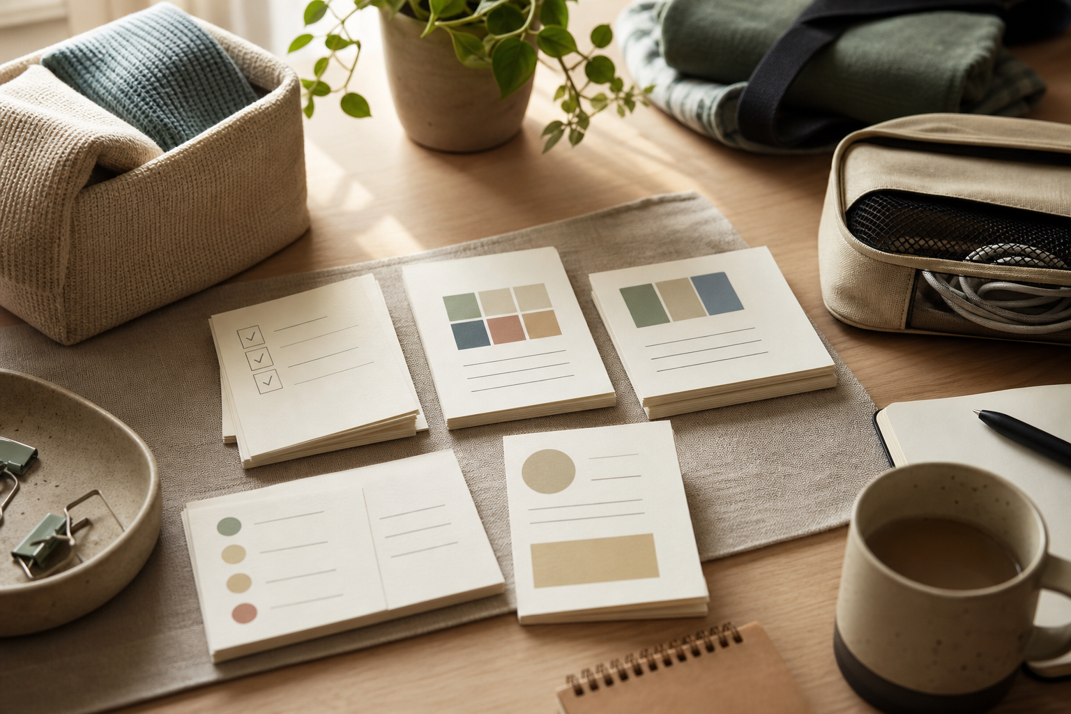 Small Reset Lab editorial product guide workspace